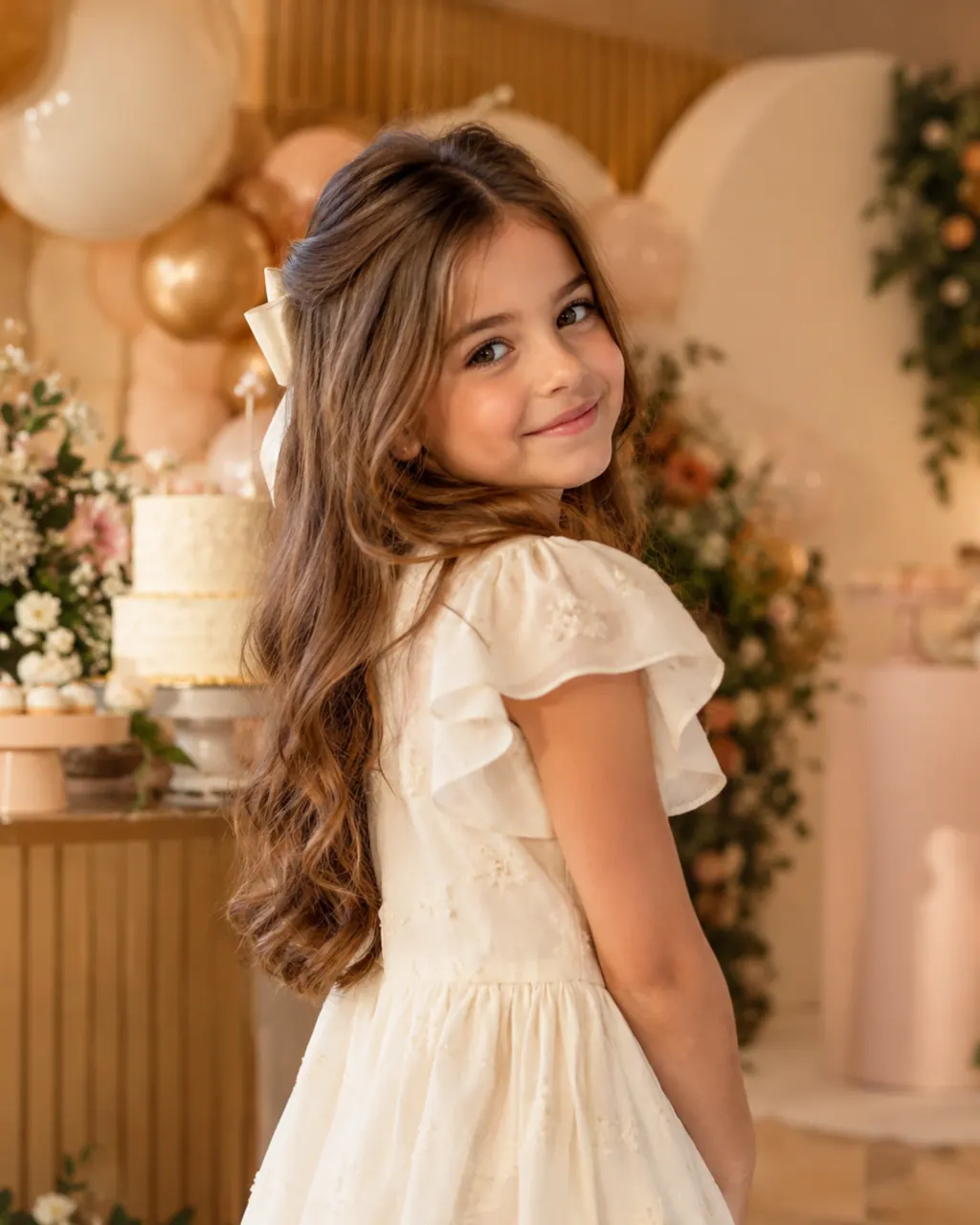 Retrato infantil de aniversário sem fantasia